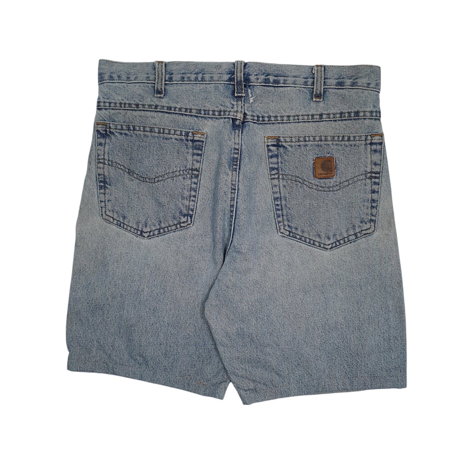 Mens Blue Carhartt   Shorts