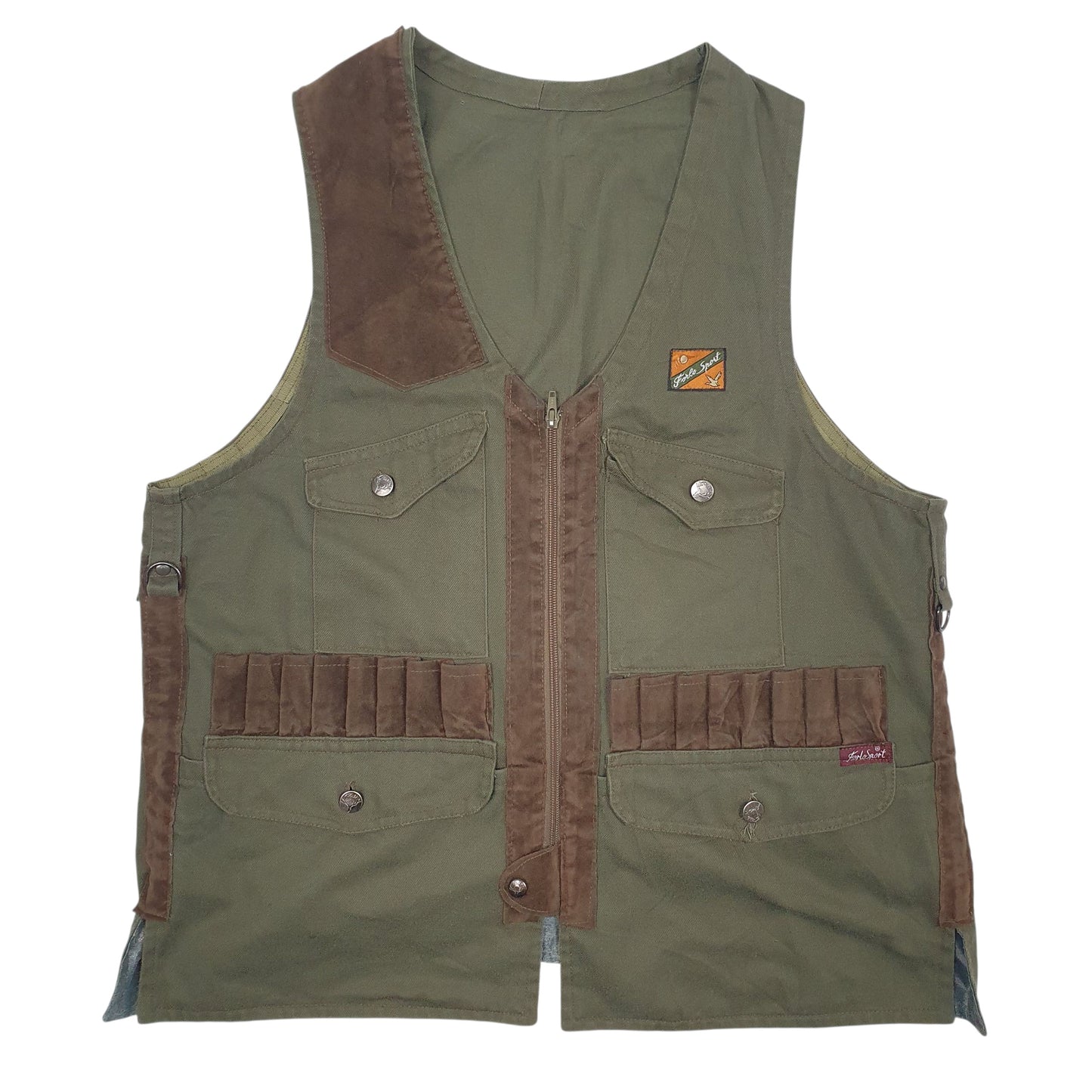 Mens Green Forlo Sport Shooting Hunting V Neck Coat