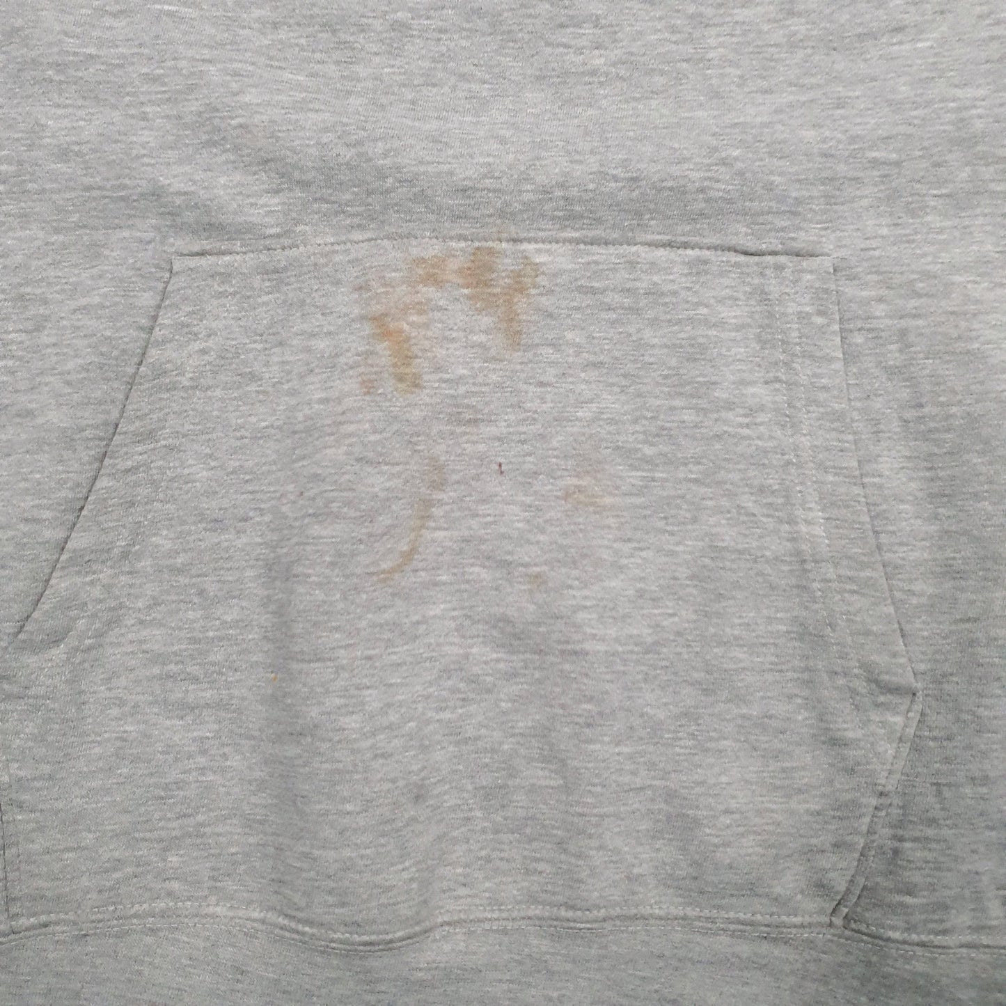 Mens Grey Champion Spellout Hoodie Jumper