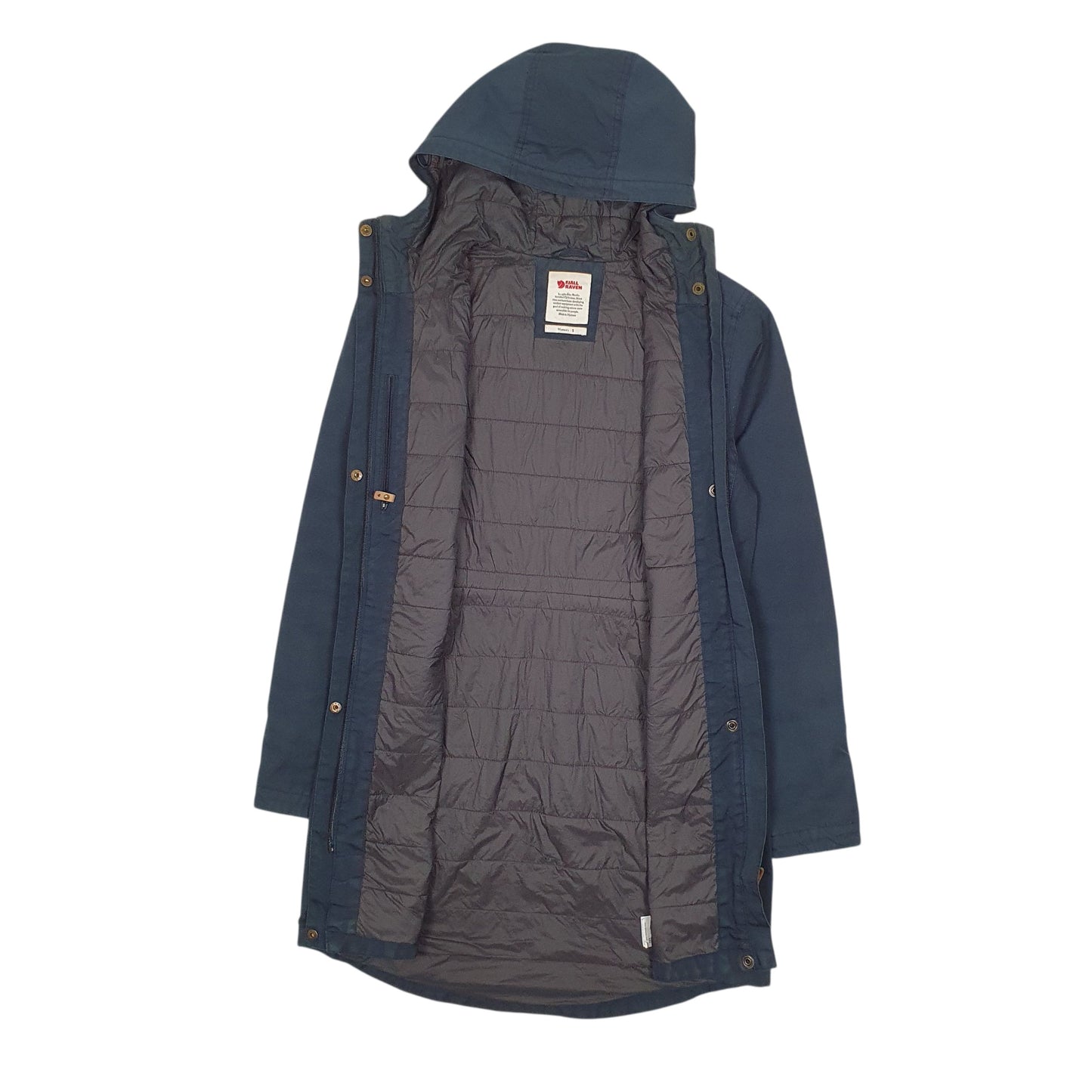 Mens Navy Fjallraven Kiruna Padded  Coat