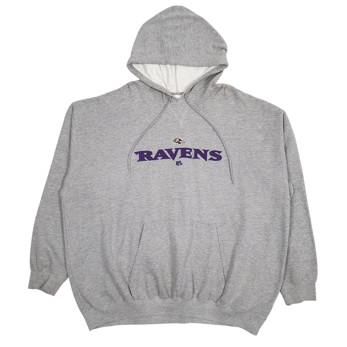 Mens Grey NFL Baltimore Ravens Hoodie Jumper