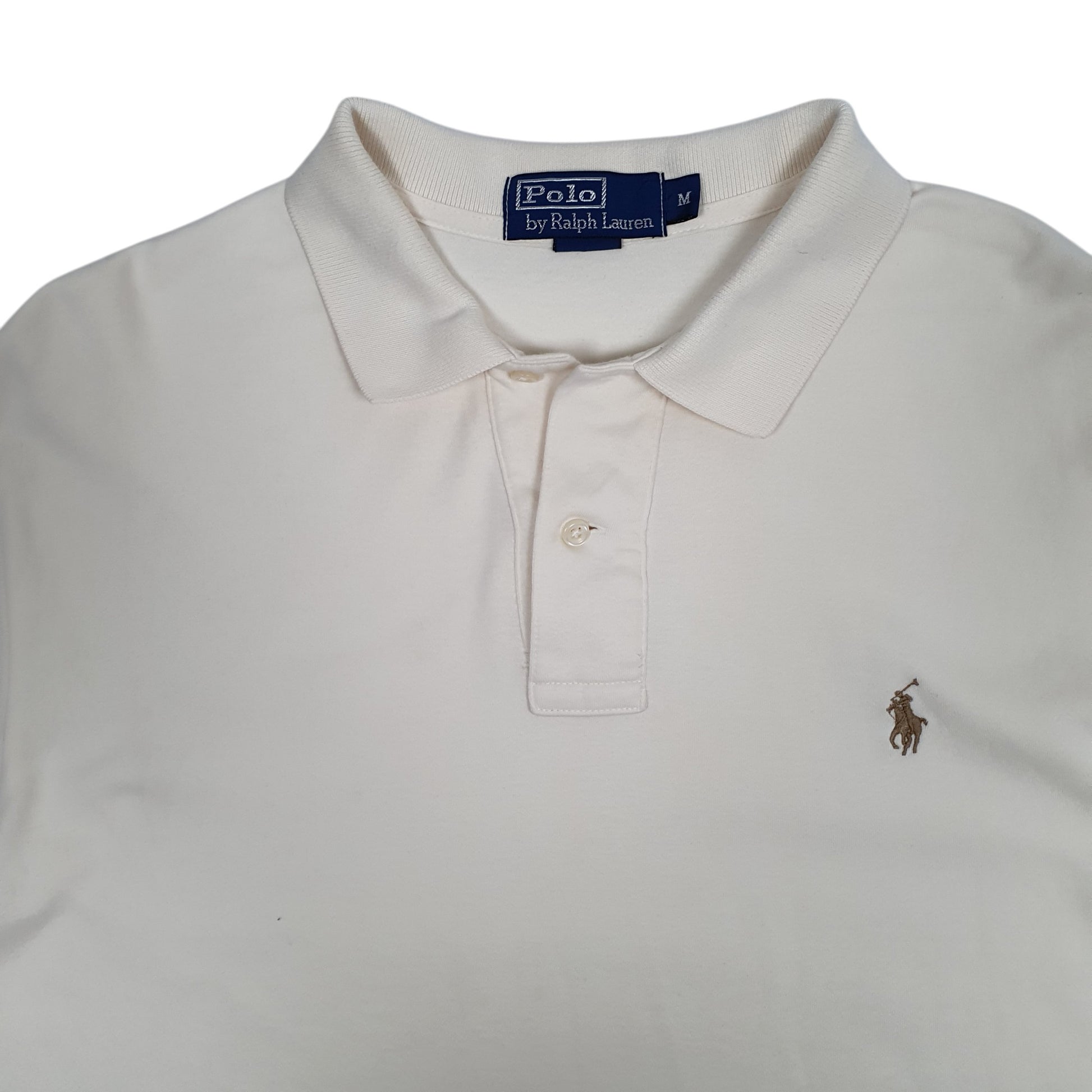 Mens Cream Polo Ralph Lauren   Polo Shirt