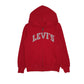 Womens Red Levis Hoodie Full Zip Jumper