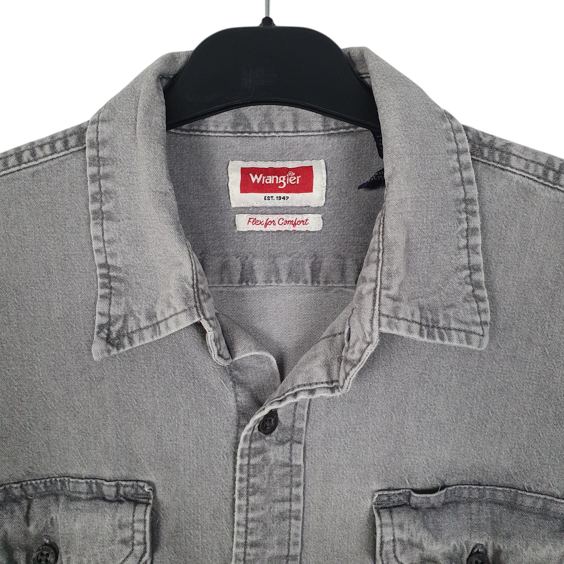 Mens Grey Wrangler   Shirt