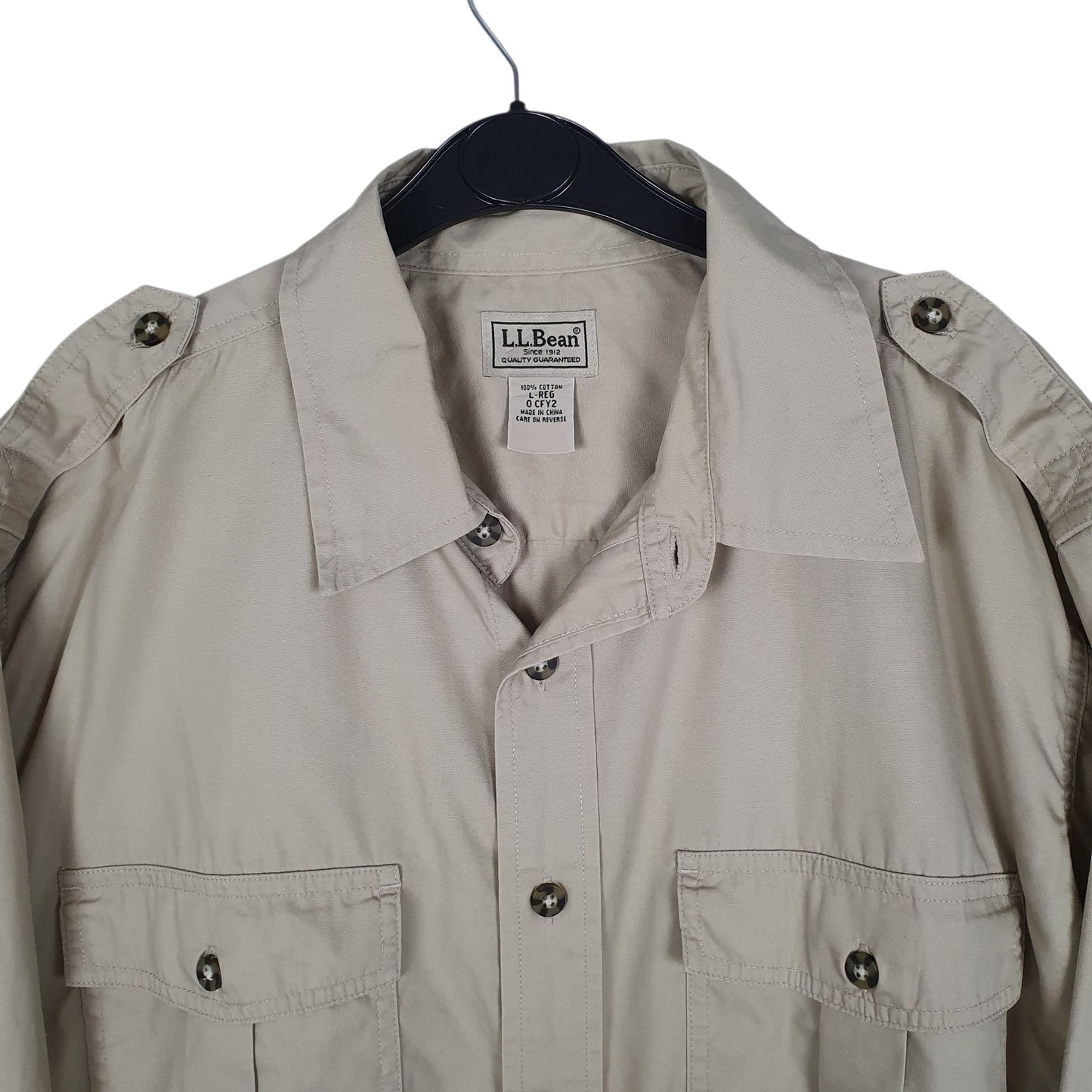 Mens Beige L.L.Bean   Shirt