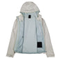 Womens White The North Face Recco Skiing Hooded Hoodie Coat