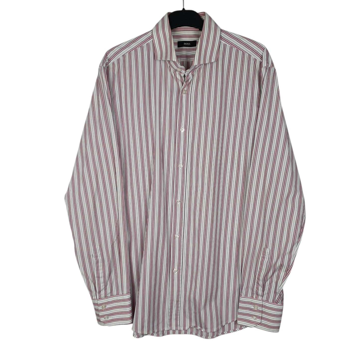 Mens Pink Hugo Boss  Long Sleeve Shirt