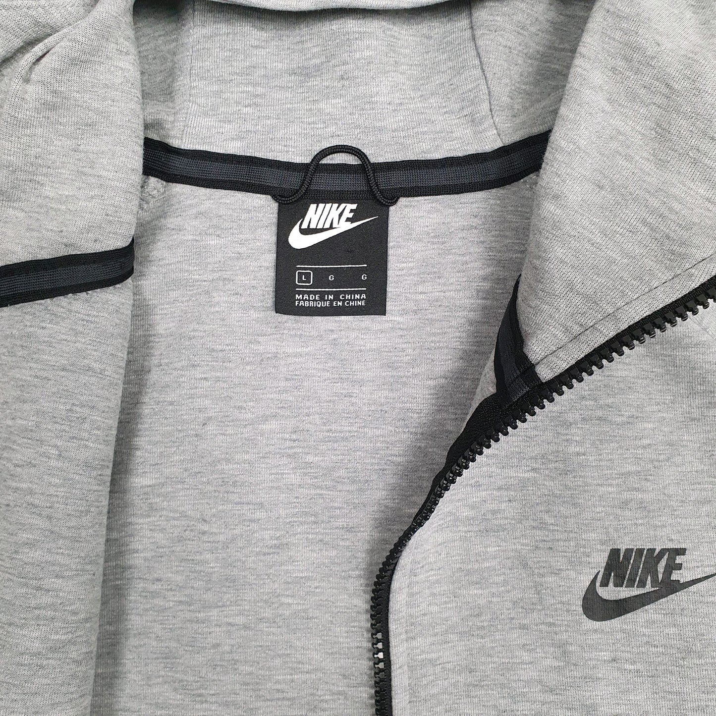 Mens Grey Nike Tech Fleece Full Zip Jumper