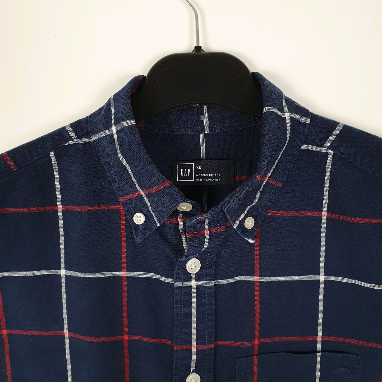 Mens Navy GAP Modern Oxford  Shirt