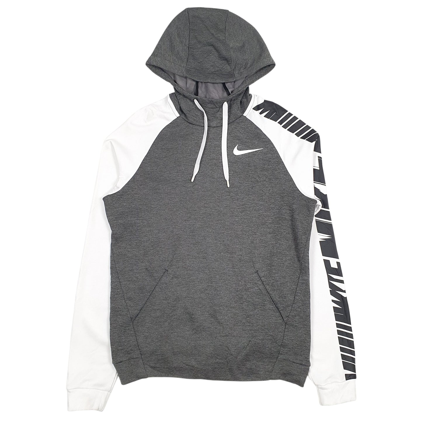 Mens Grey Nike Dri-Fit Hoodie Jumper