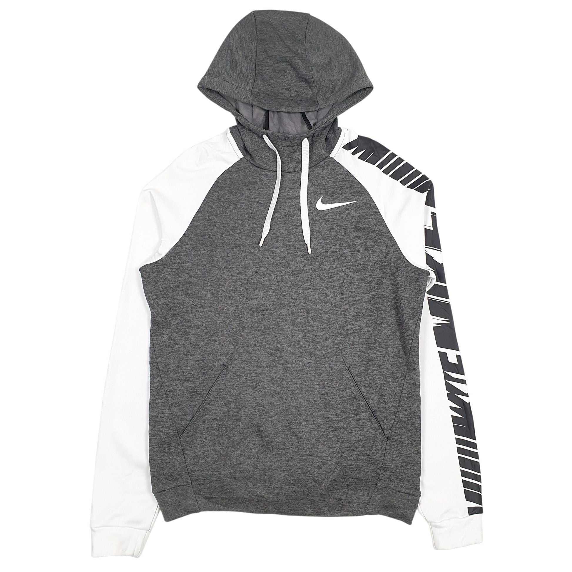 Mens Grey Nike Dri-Fit Hoodie Jumper