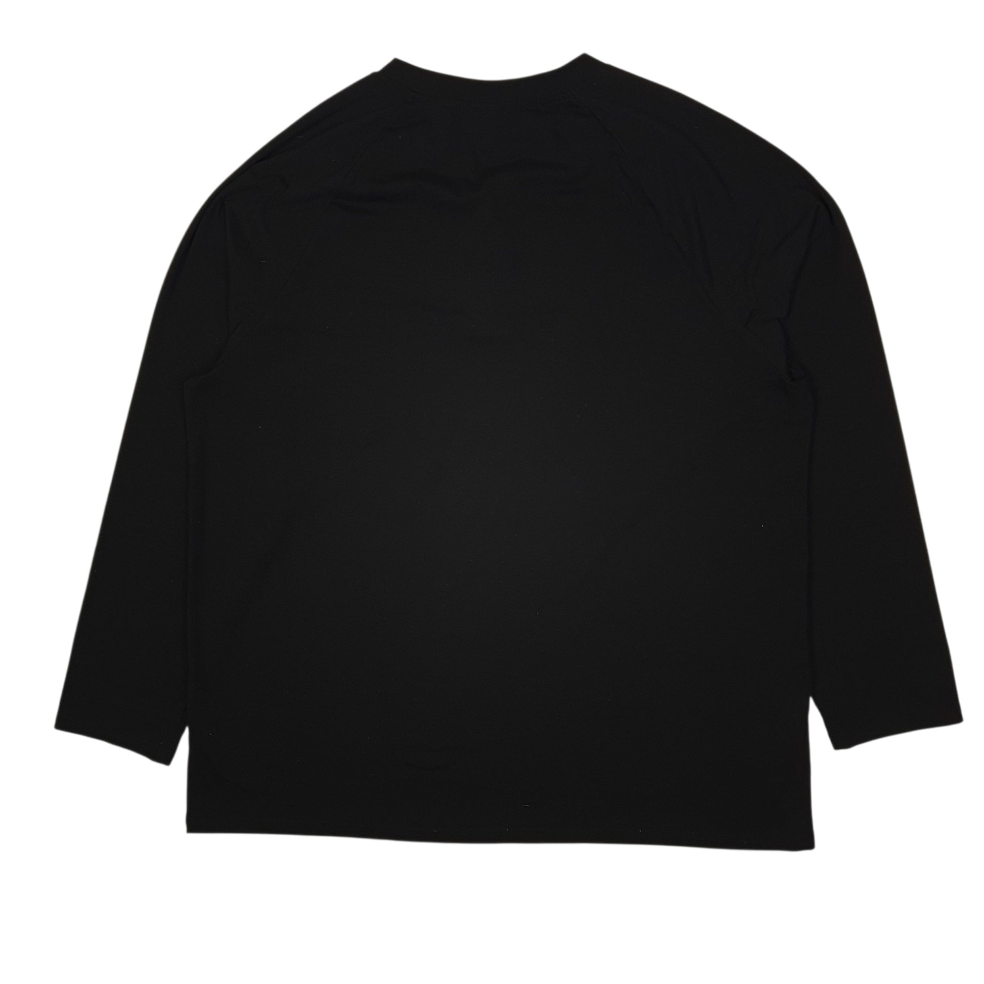 Mens Black Taohuadao Henley  T Shirt