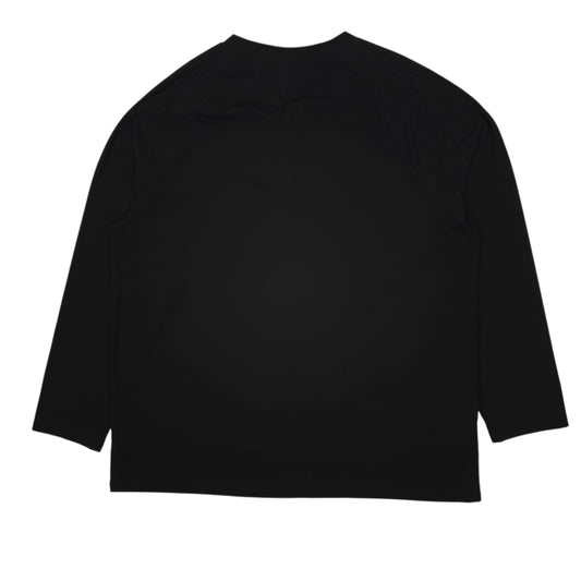 Mens Black Taohuadao Henley  T Shirt