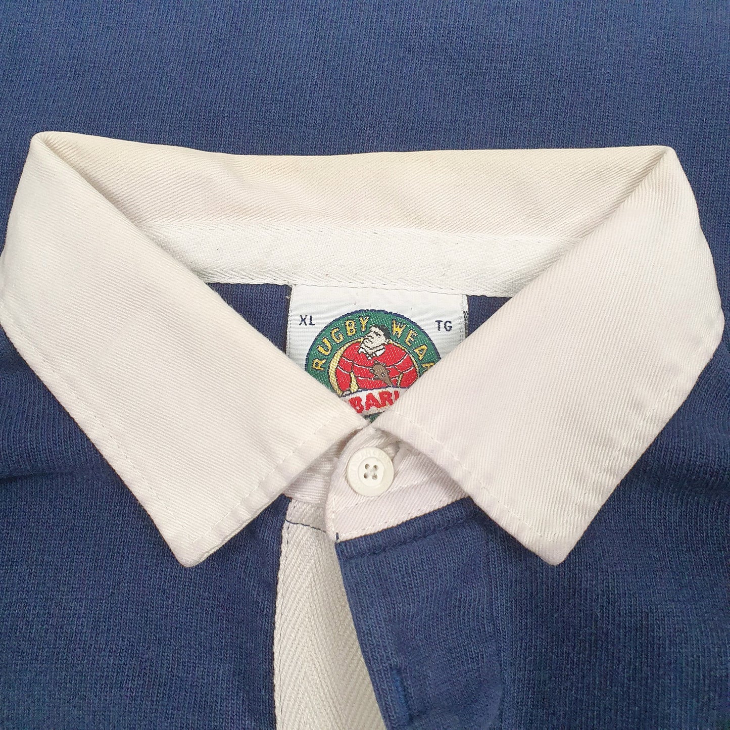 Mens Navy Barbarian   Polo Shirt