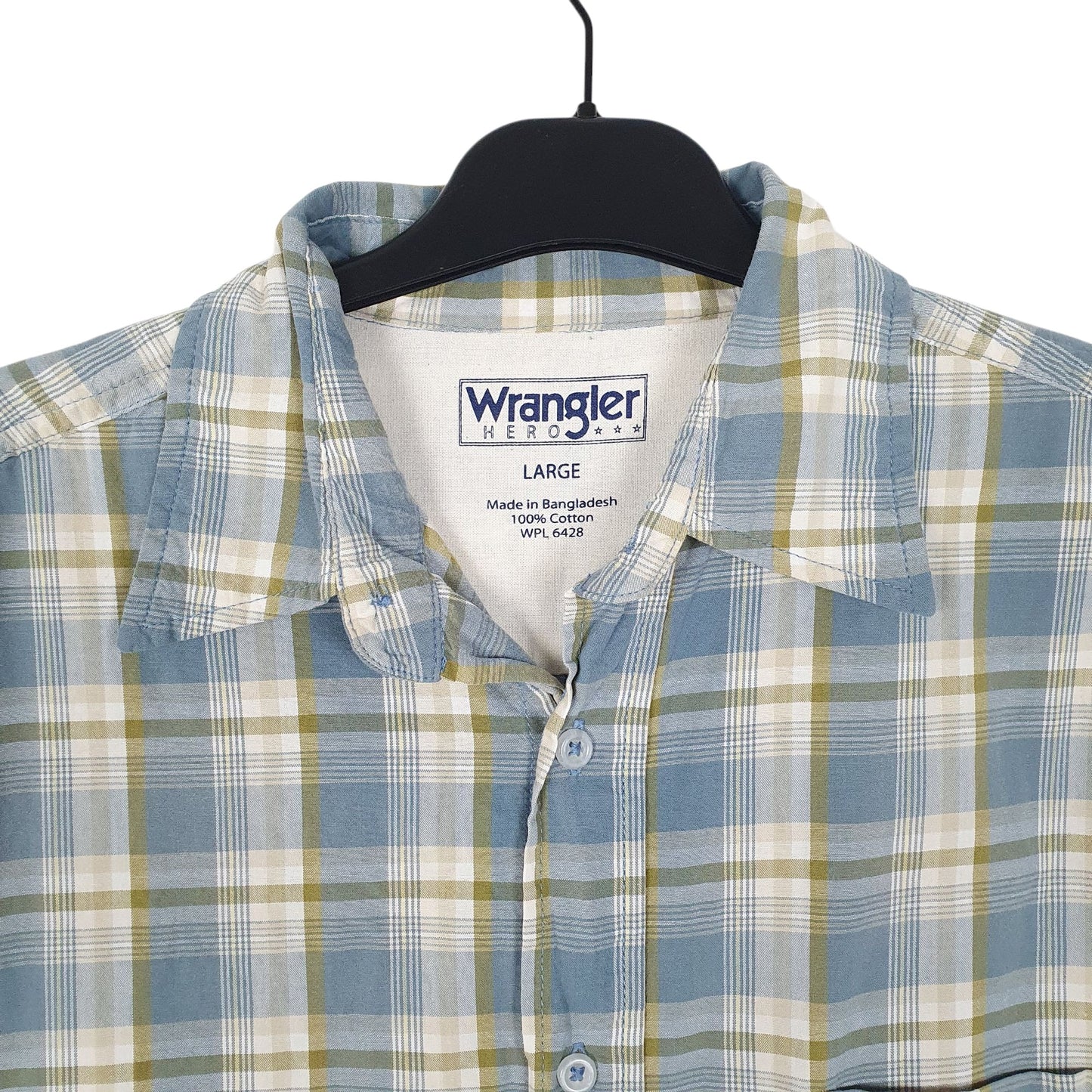 Mens Blue Wrangler   Shirt