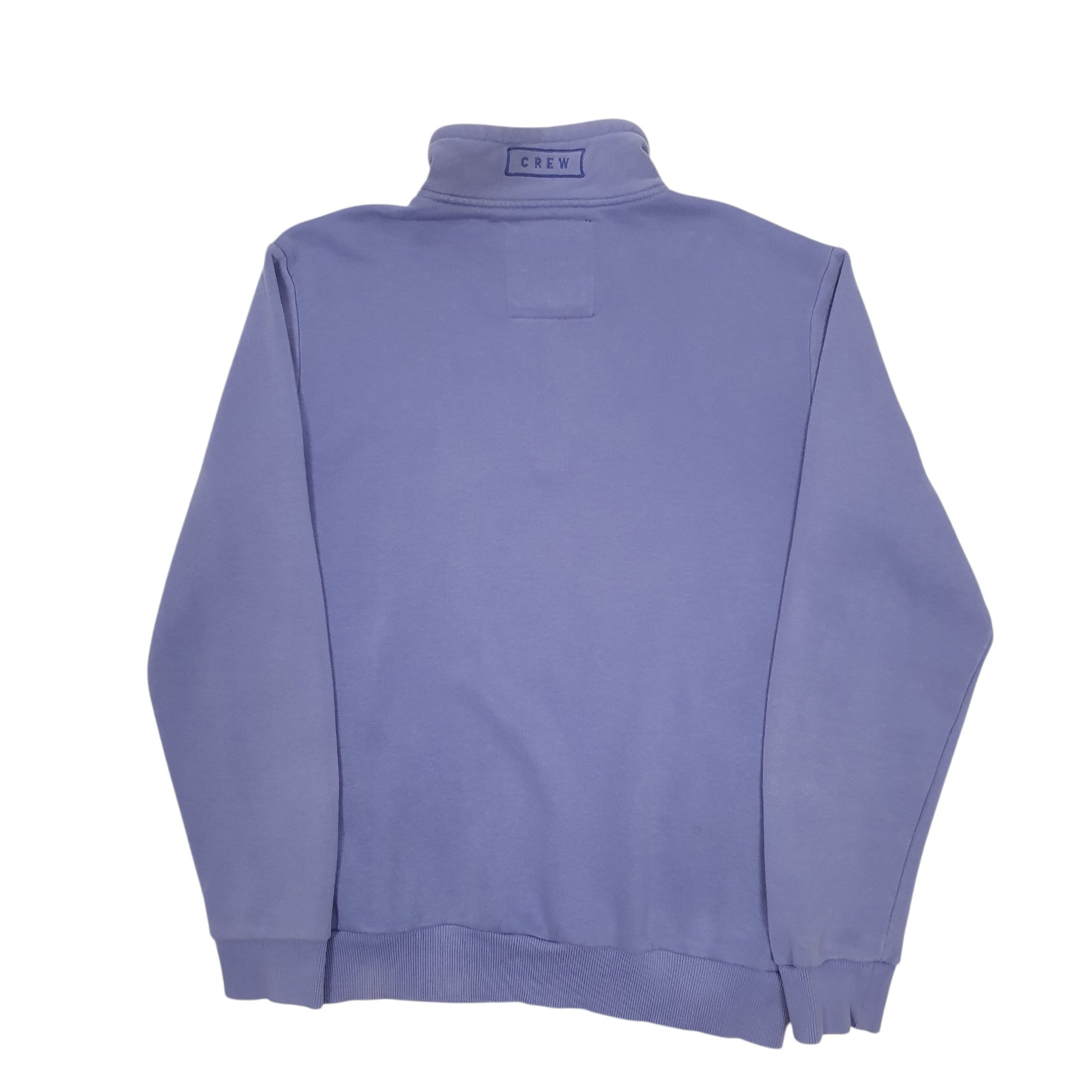 Mens Blue Crew Clothing Co  Quarter Zip Jumper