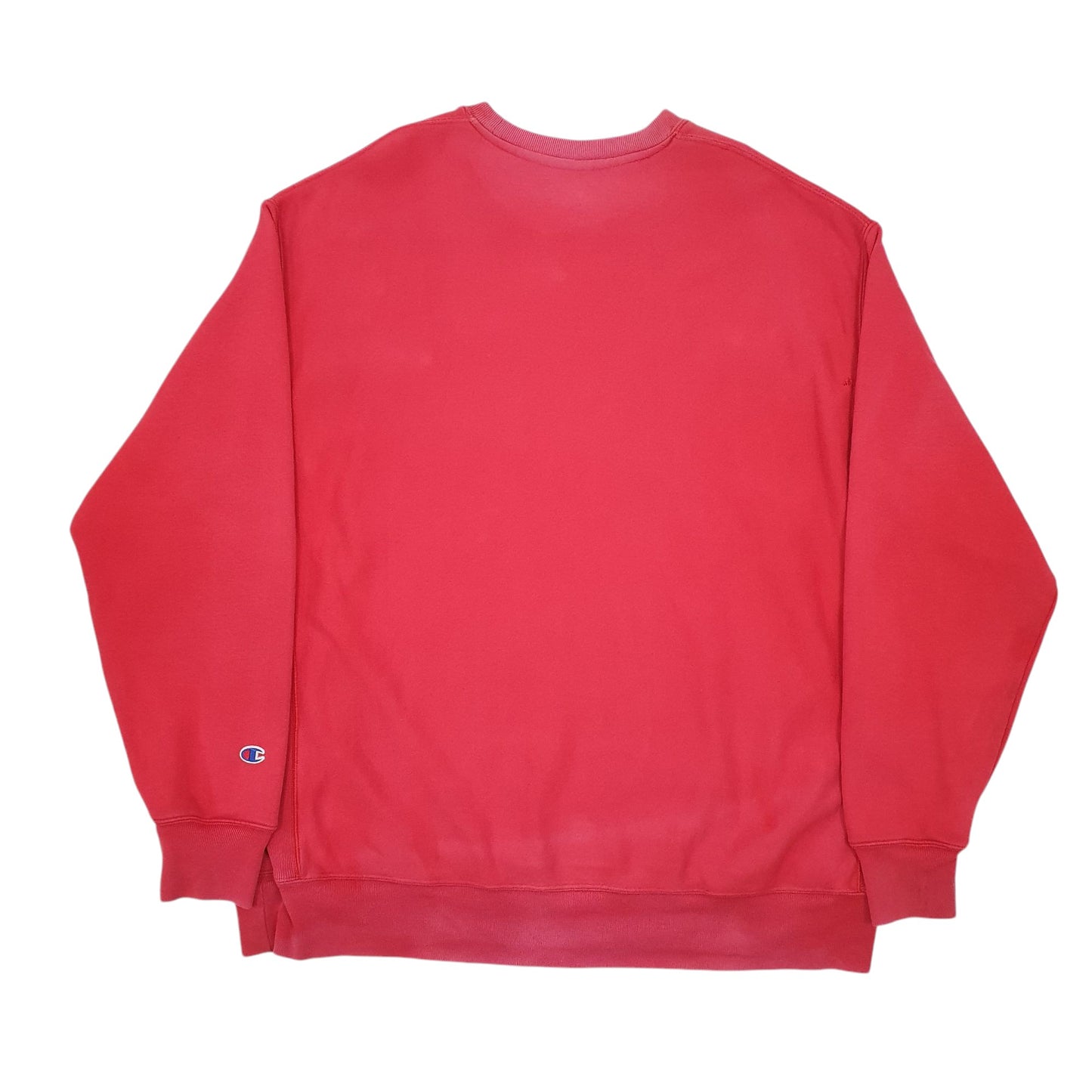 Mens Red Champion Reverse Weave Crewneck Jumper