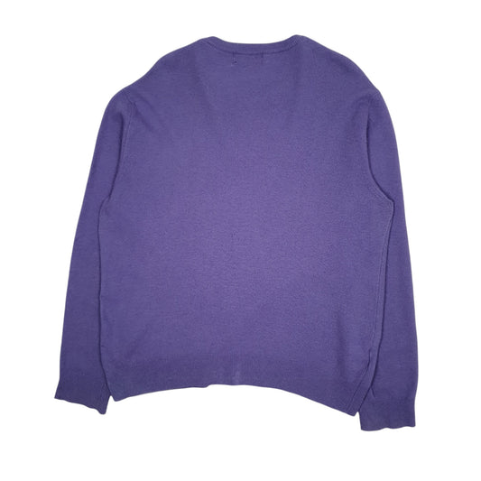 Mens Purple Burberry  Crewneck Jumper