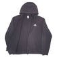 Mens Black Adidas  Full Zip Jumper
