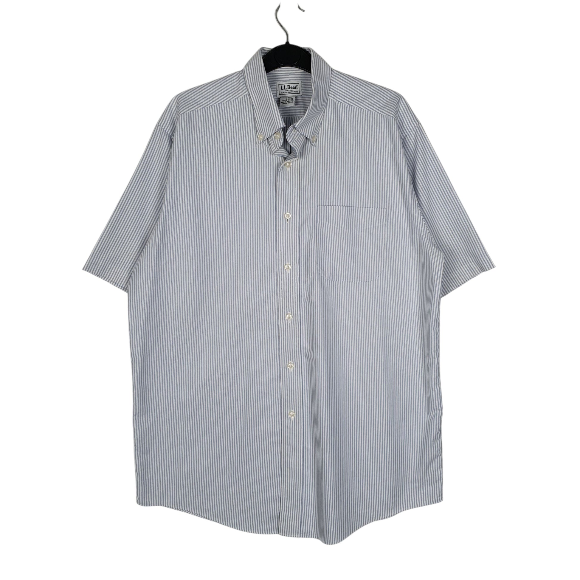 Mens Blue L.L.Bean  Short Sleeve Shirt