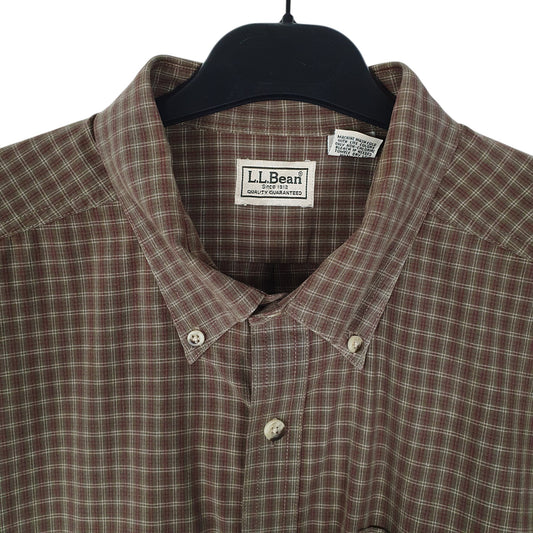 Mens Brown L.L.Bean   Shirt