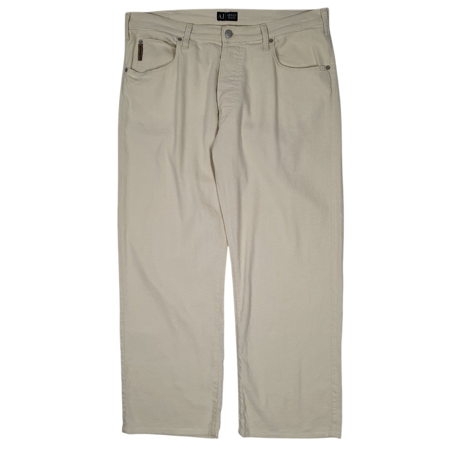 Mens Beige Armani Jeans  Chino Trousers