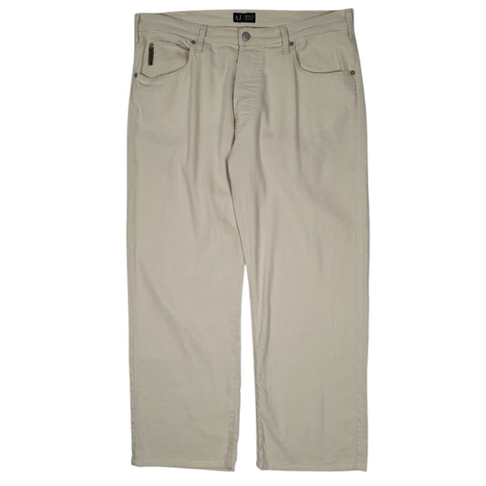 Mens Beige Armani Jeans  Chino Trousers