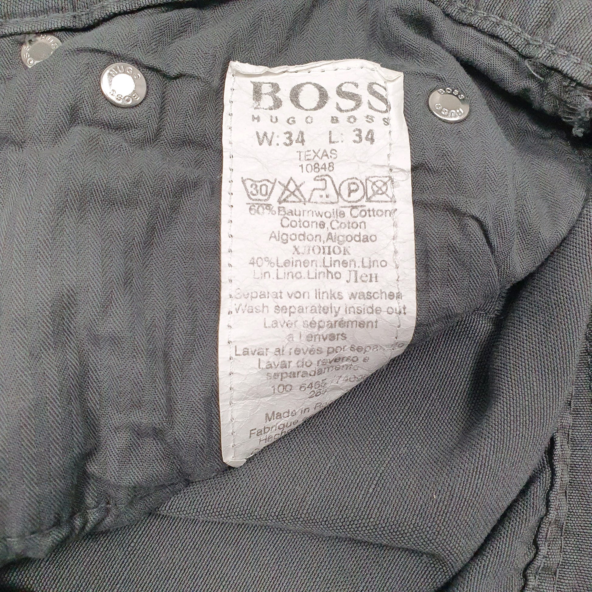 Mens Grey Hugo Boss Texas  Trousers