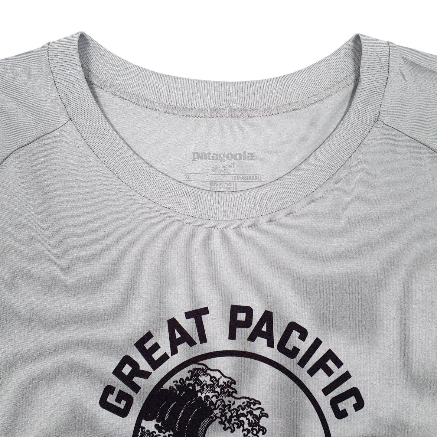 Mens Grey Patagonia Capilene Silk Weight  T Shirt