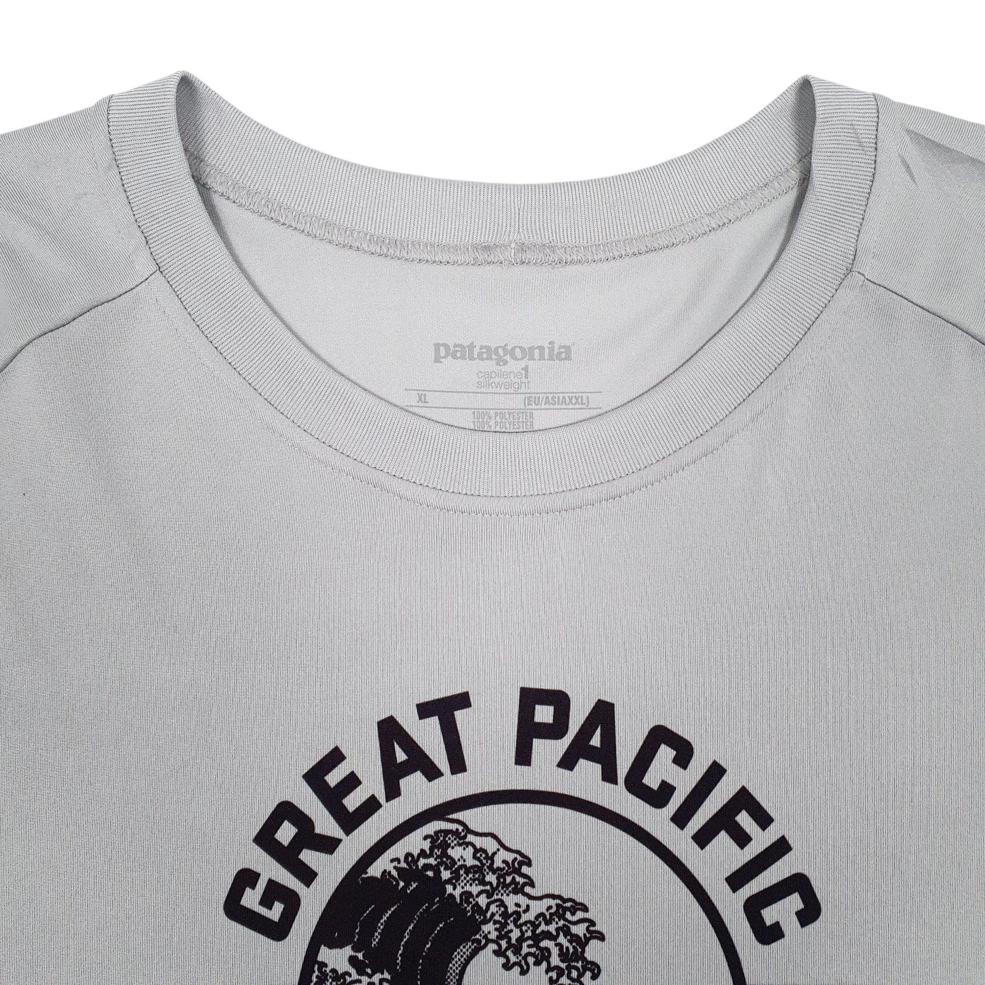 Mens Grey Patagonia Capilene Silk Weight  T Shirt