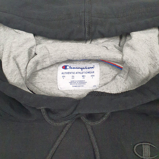 Mens Black Champion  Hoodie Jumper