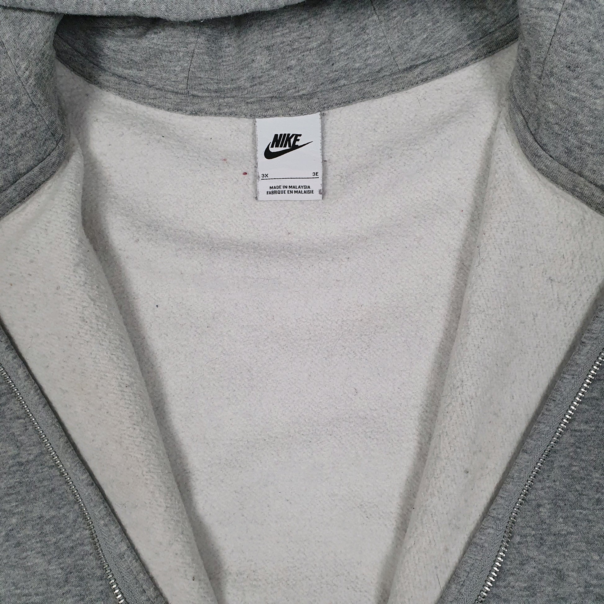 Womens Grey Nike Hoodie Baggy Fit Full Zip Jumper