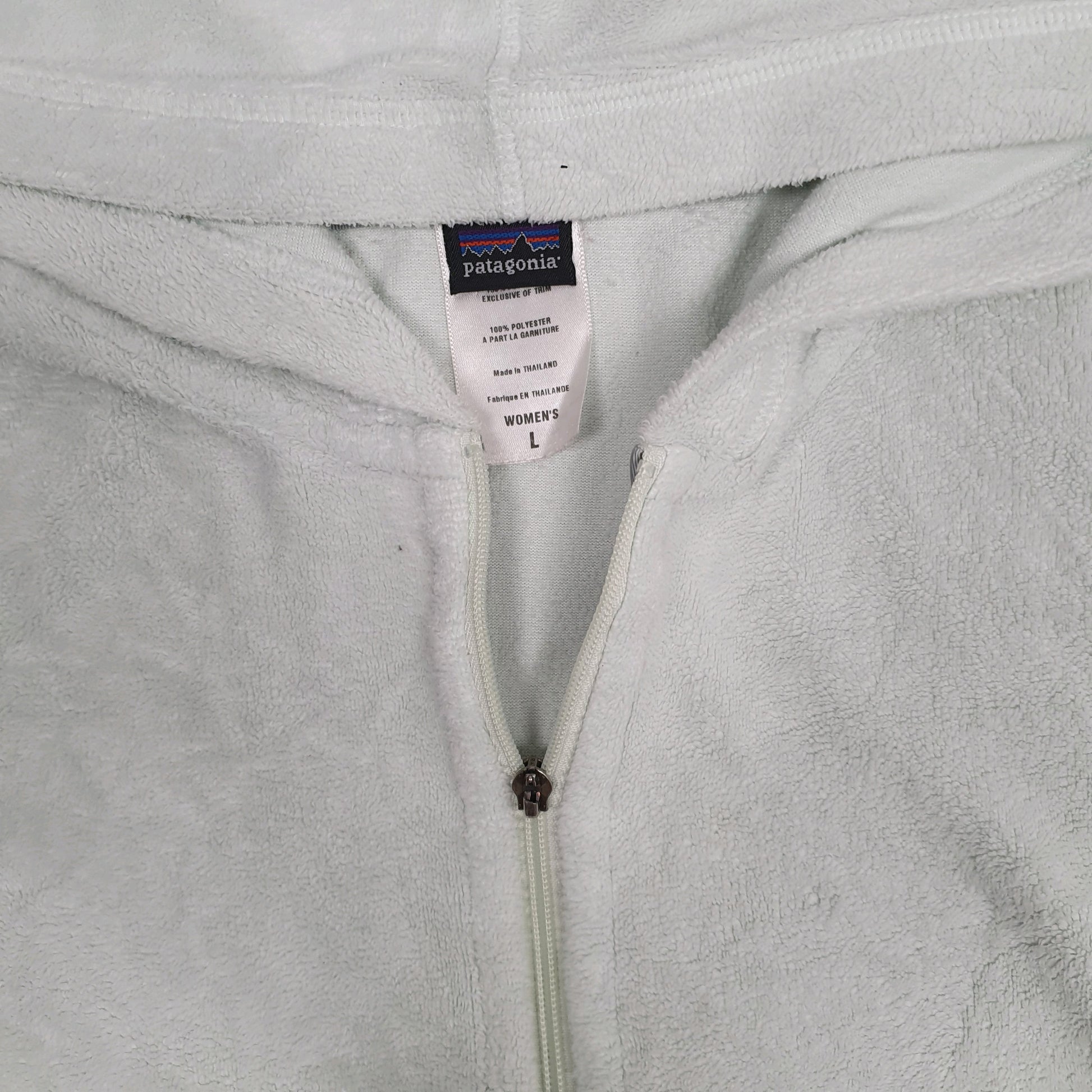 Womens Blue Patagonia Synchilla Plush Hoodie Full Zip Jumper