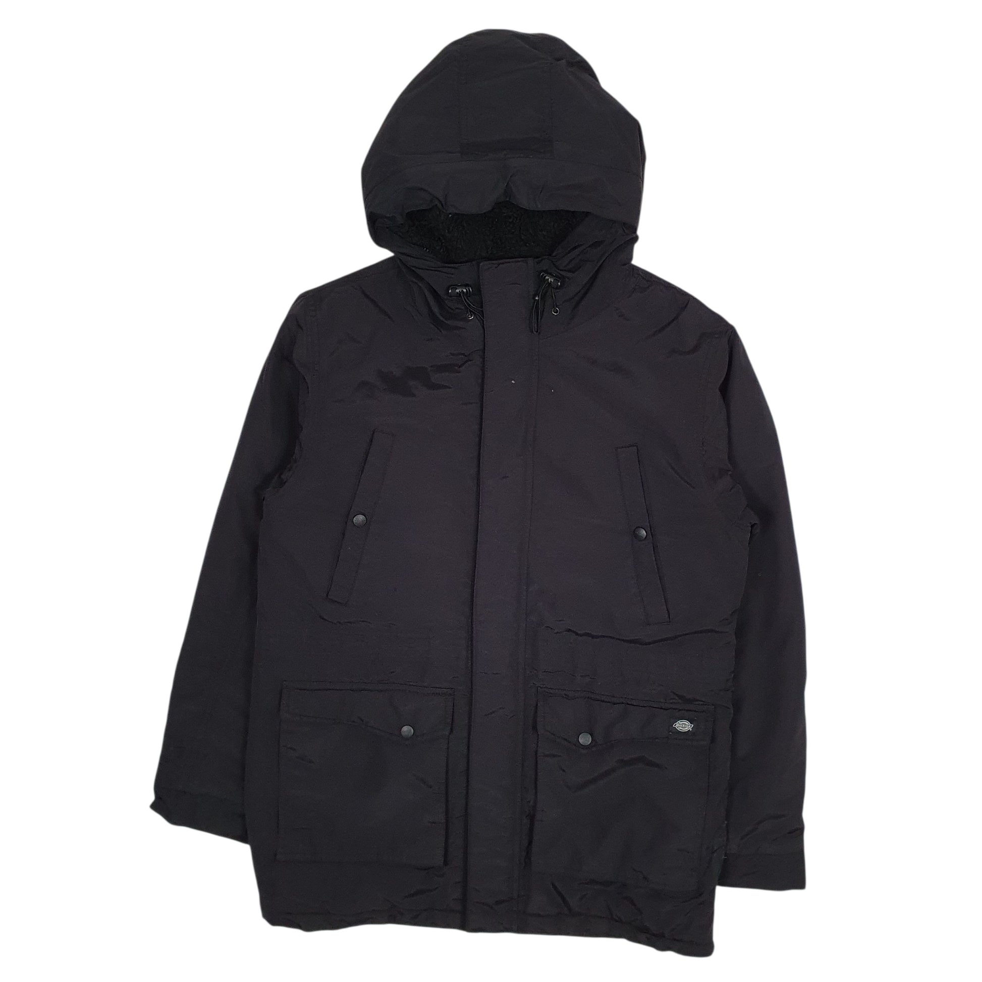 Mens Black Dickies  Full Zip Coat
