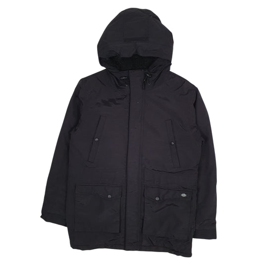 Mens Black Dickies  Full Zip Coat