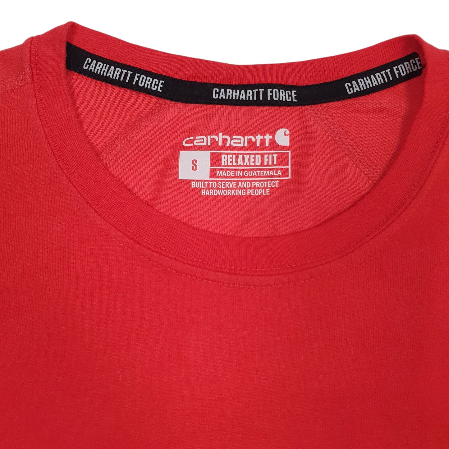 Mens Red Carhartt   T Shirt