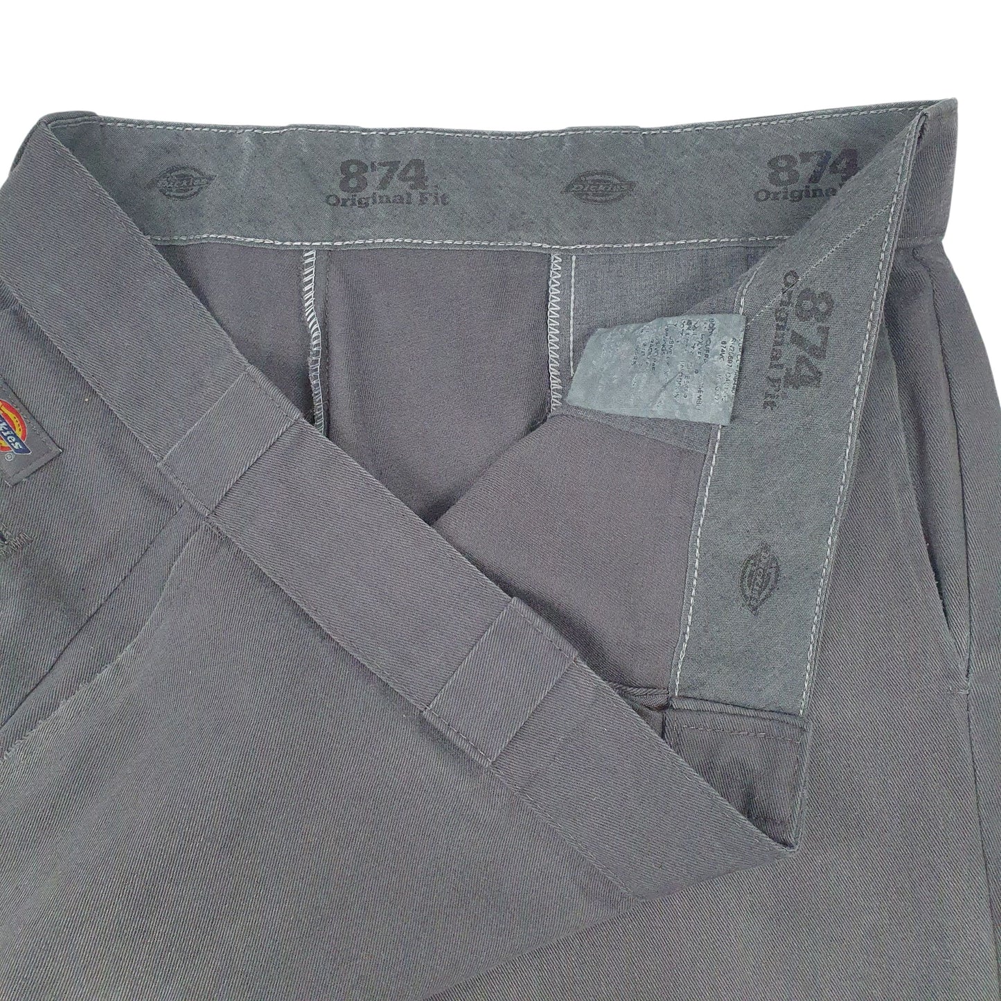 Mens Grey Dickies 874 Original Fit Crewneck Trousers