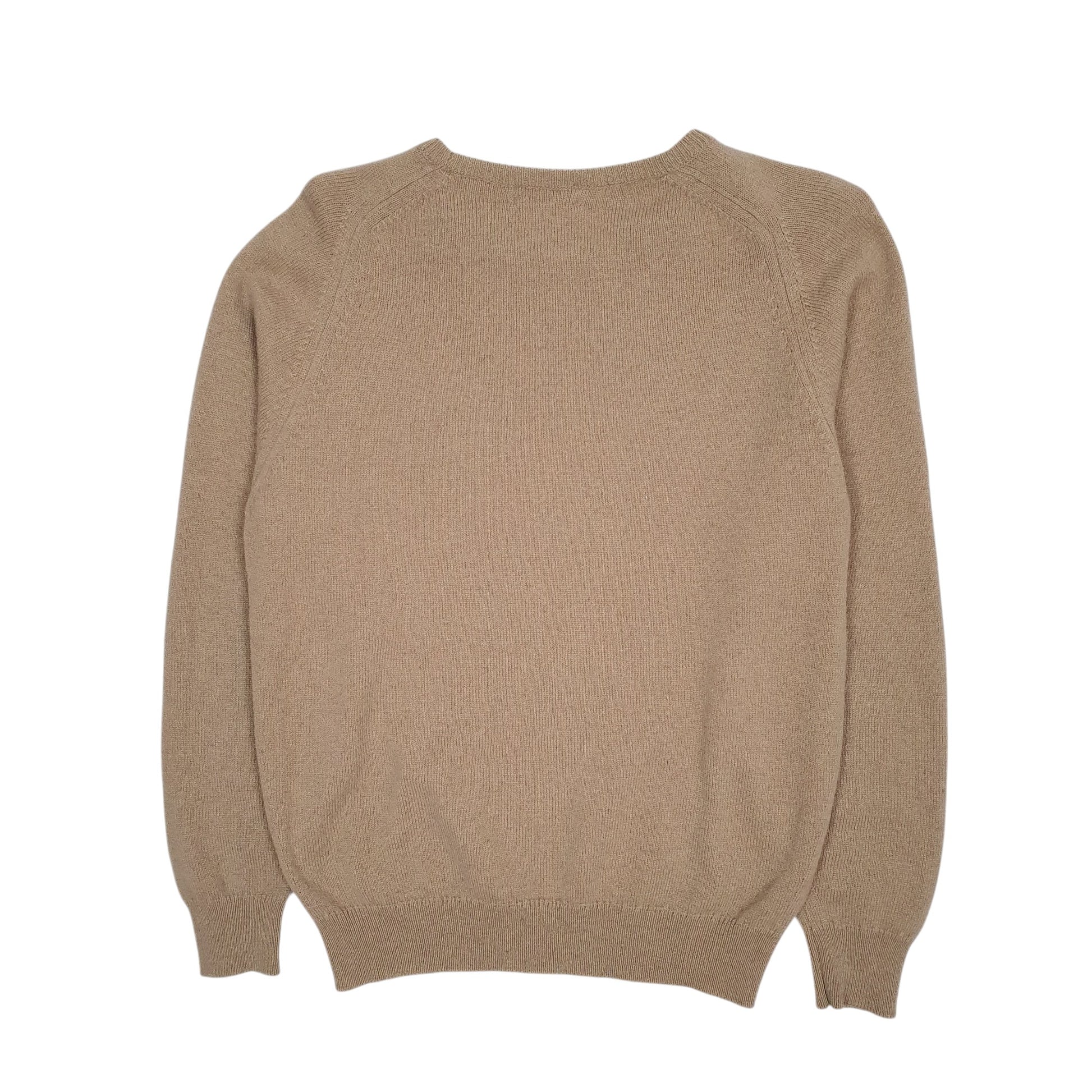 Womens Beige Burberry Vintage 90s Crewneck Jumper