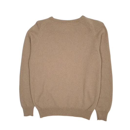 Womens Beige Burberry Vintage 90s Crewneck Jumper