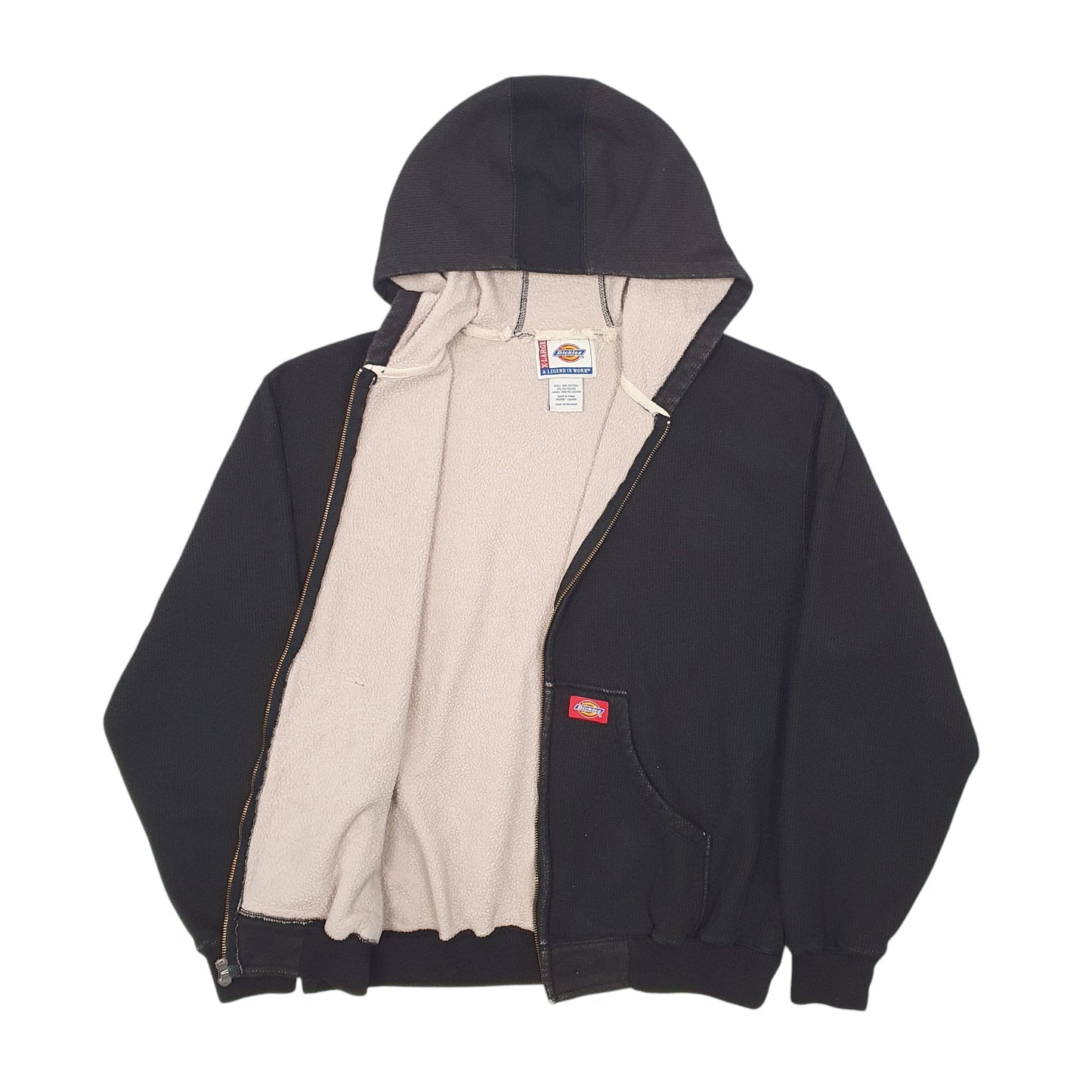 Mens Black Dickies  Full Zip Jumper