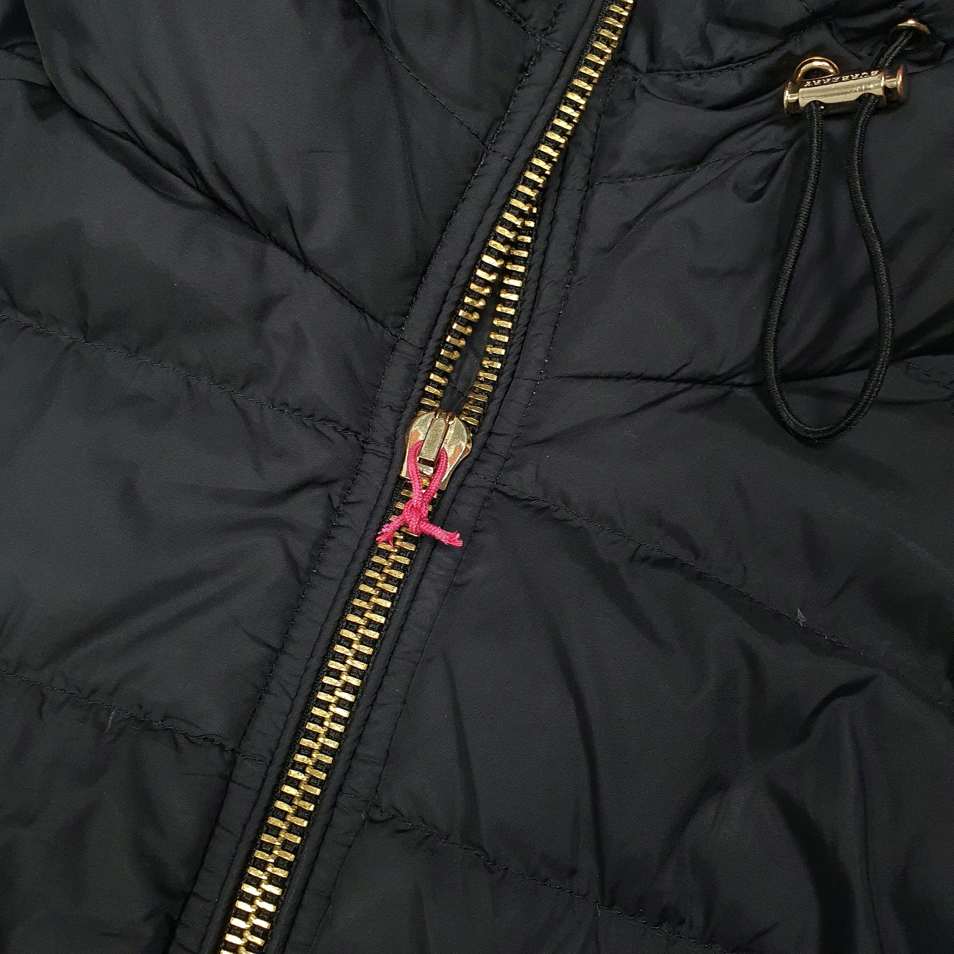 Mens Black Burberry Parka  Coat