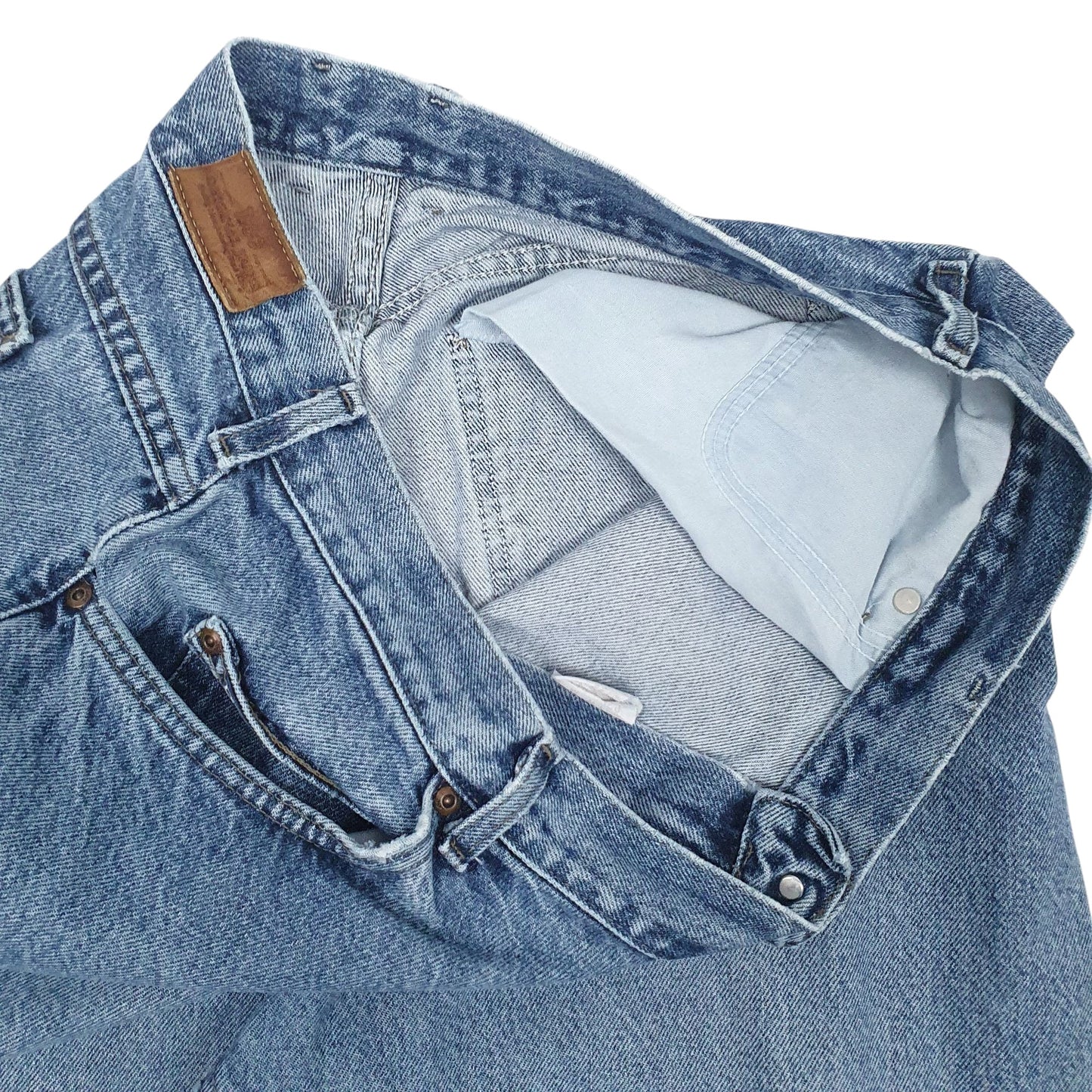 Mens Blue Lee Vintage 90s Hoodie Jeans