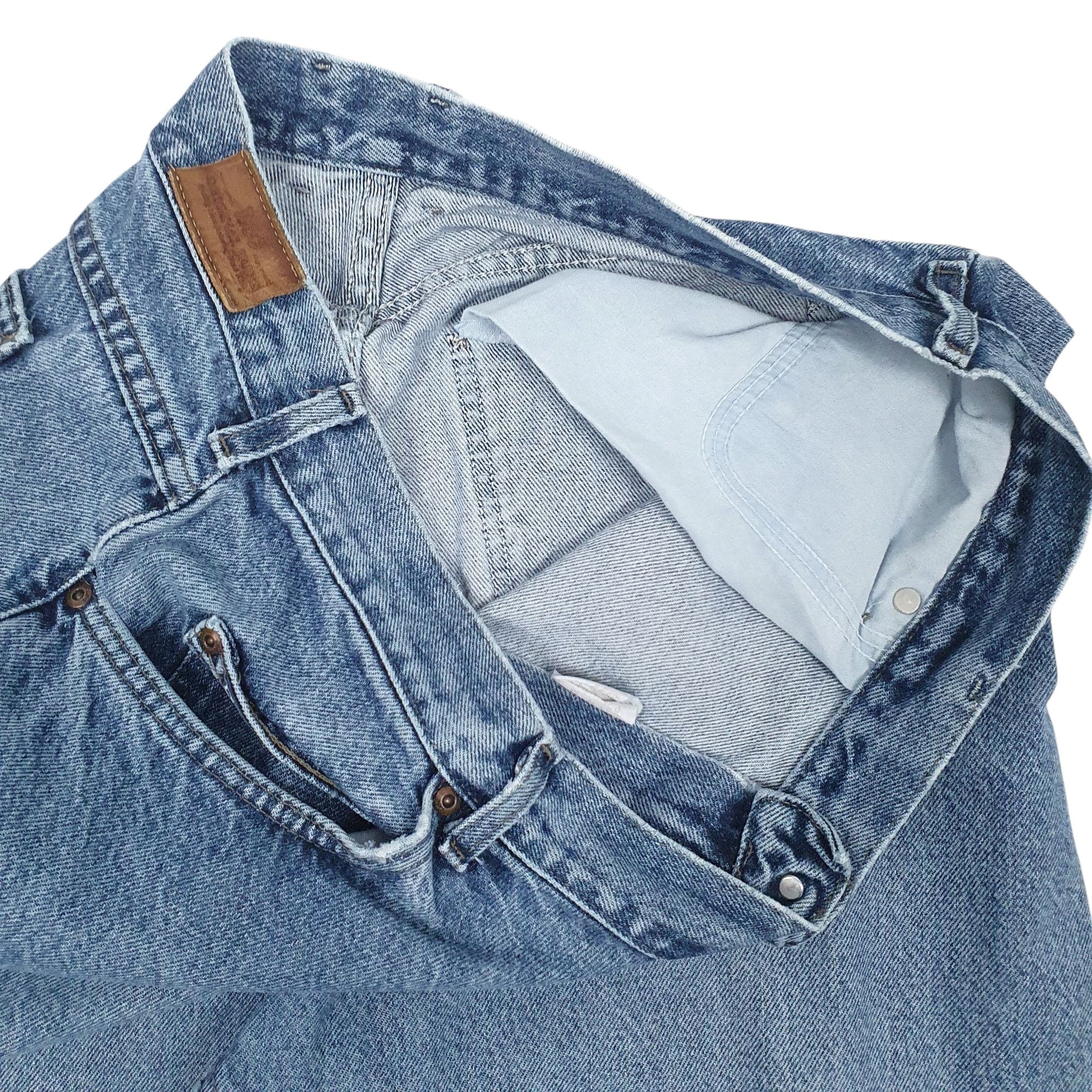 Mens Blue Lee Vintage 90s Hoodie Jeans