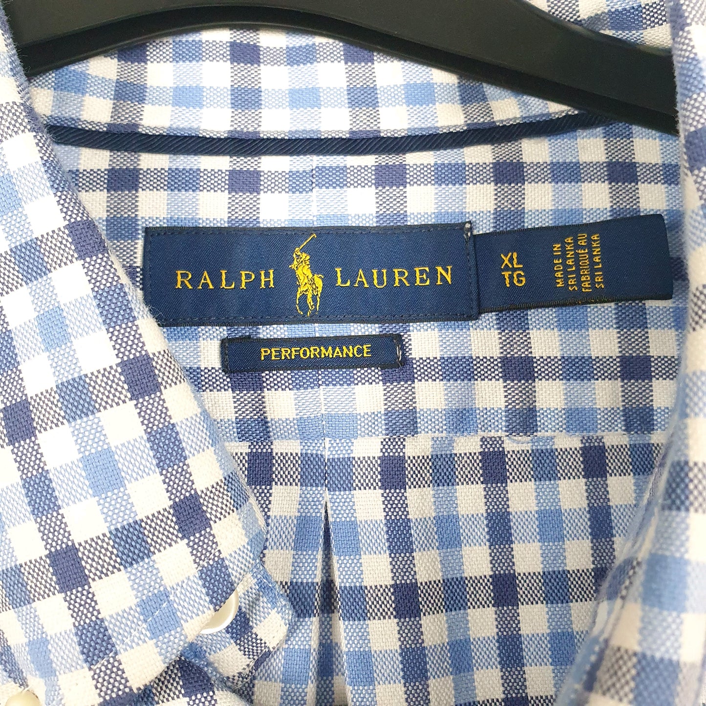 Mens Blue Ralph Lauren Performance  Shirt