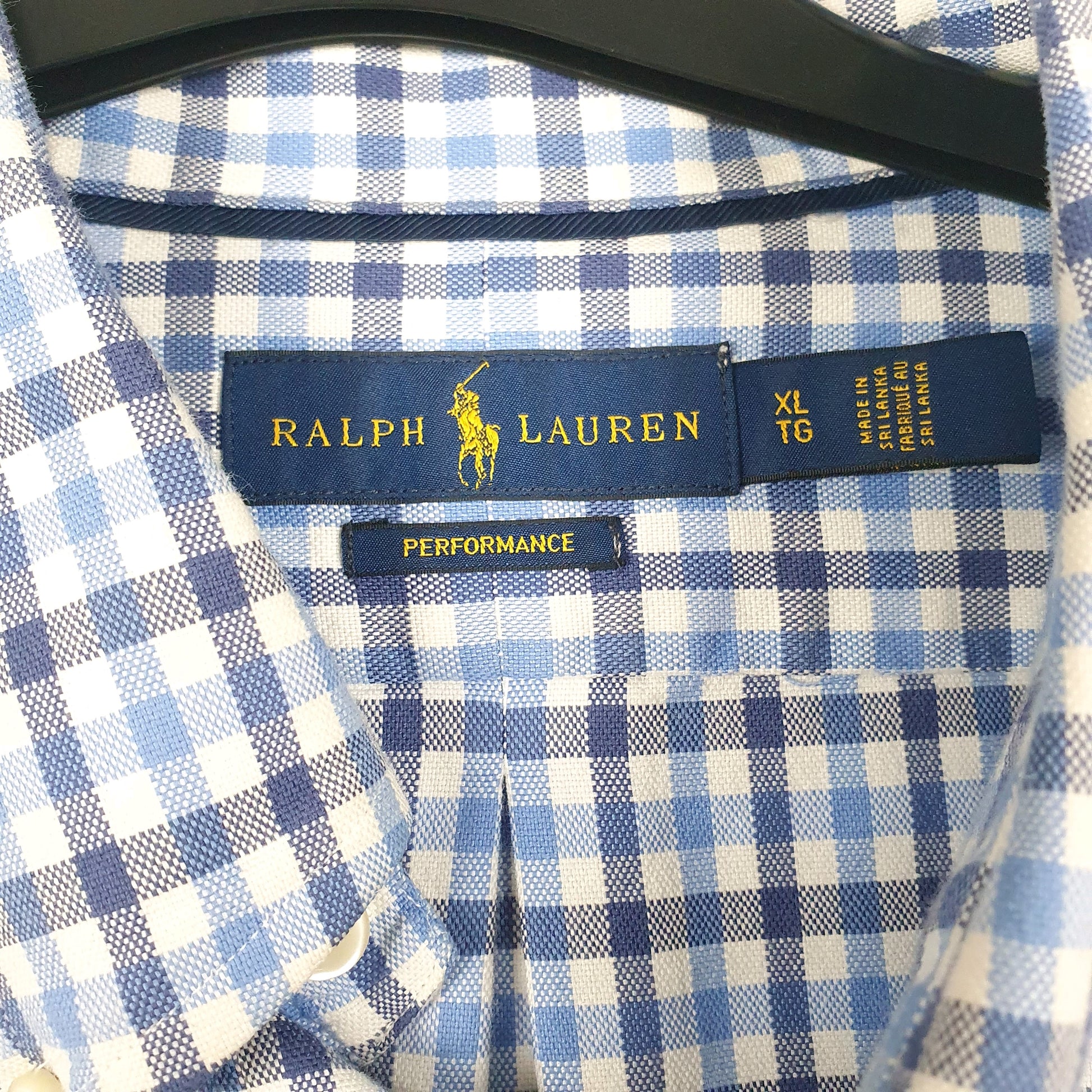 Mens Blue Ralph Lauren Performance  Shirt