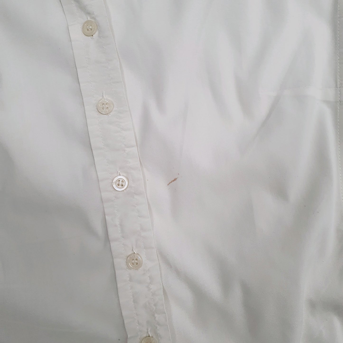 Womens White M&S Blouse Crewneck Shirt