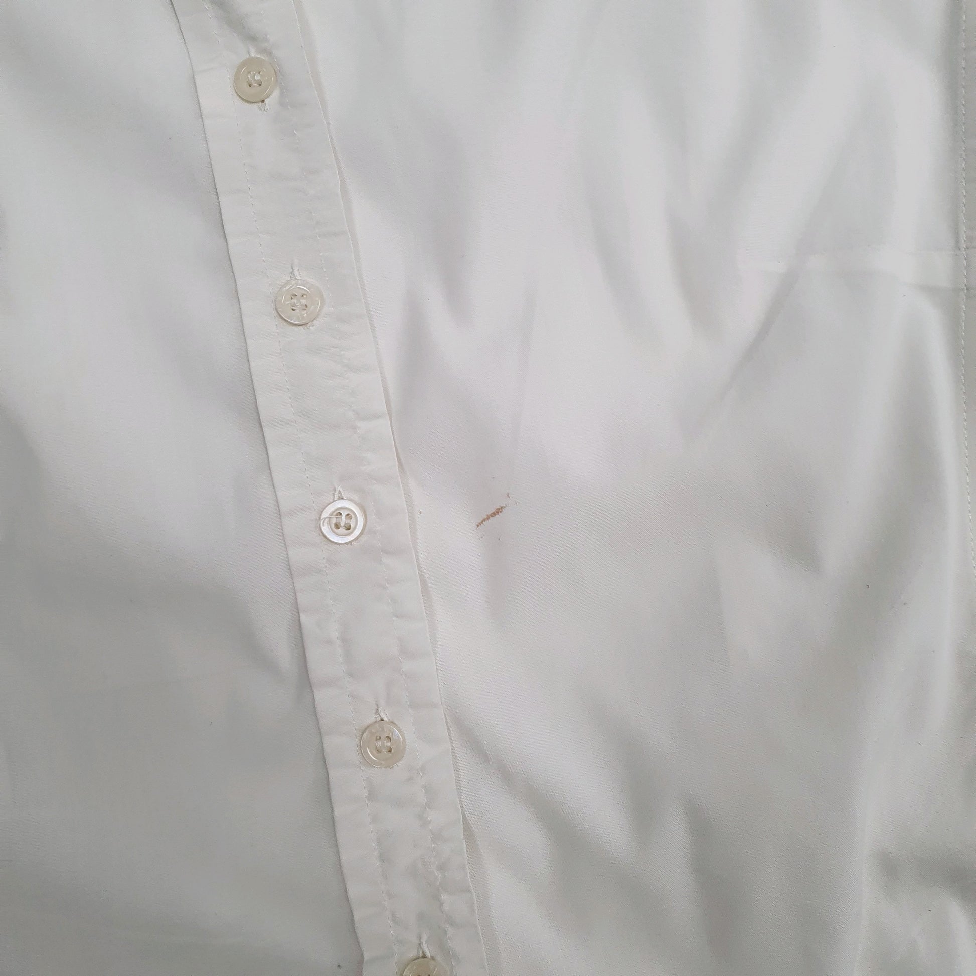 Womens White M&S Blouse Crewneck Shirt