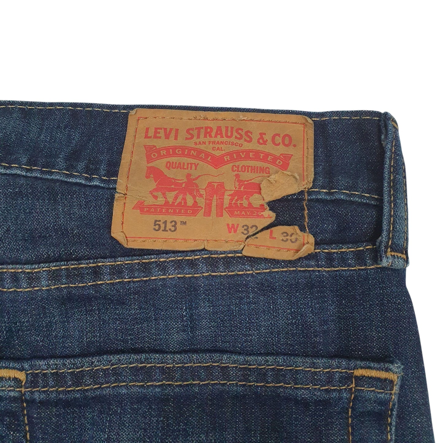 Mens Blue Levis  Crewneck Jeans