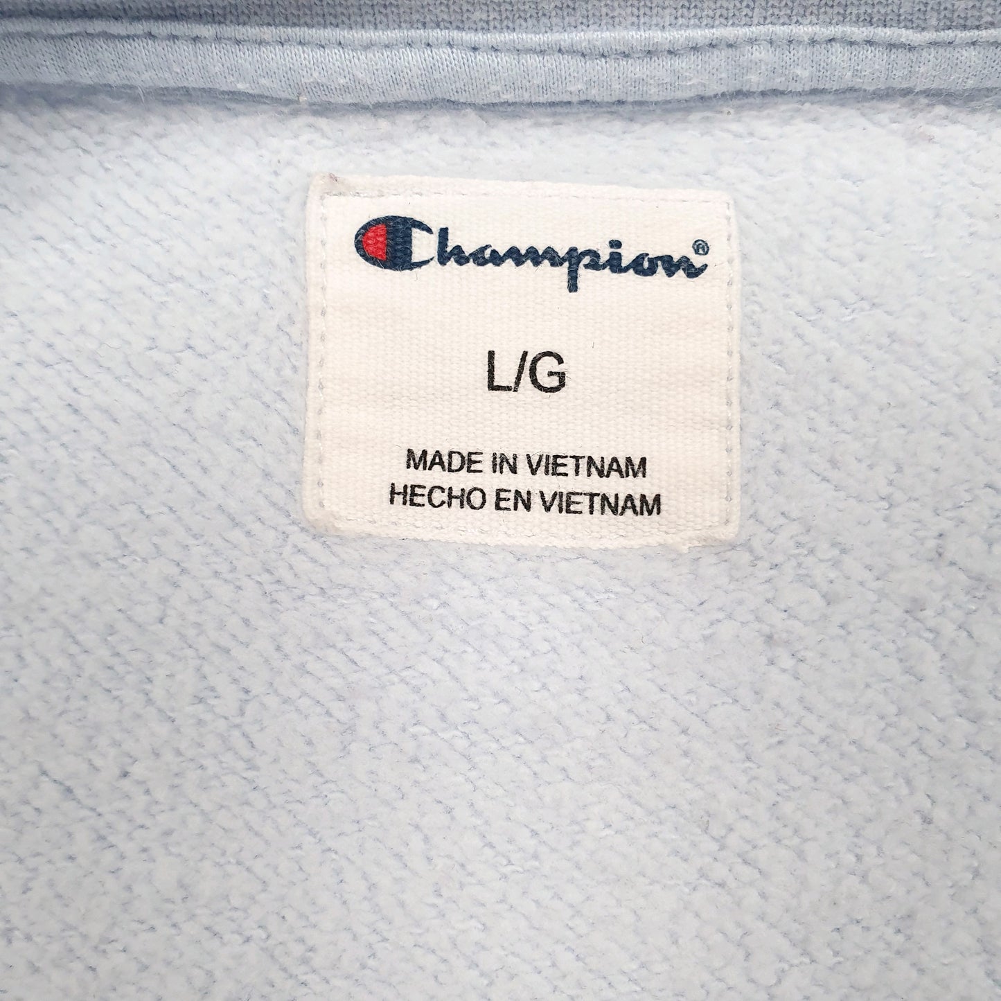 Mens Blue Champion  Crewneck Jumper