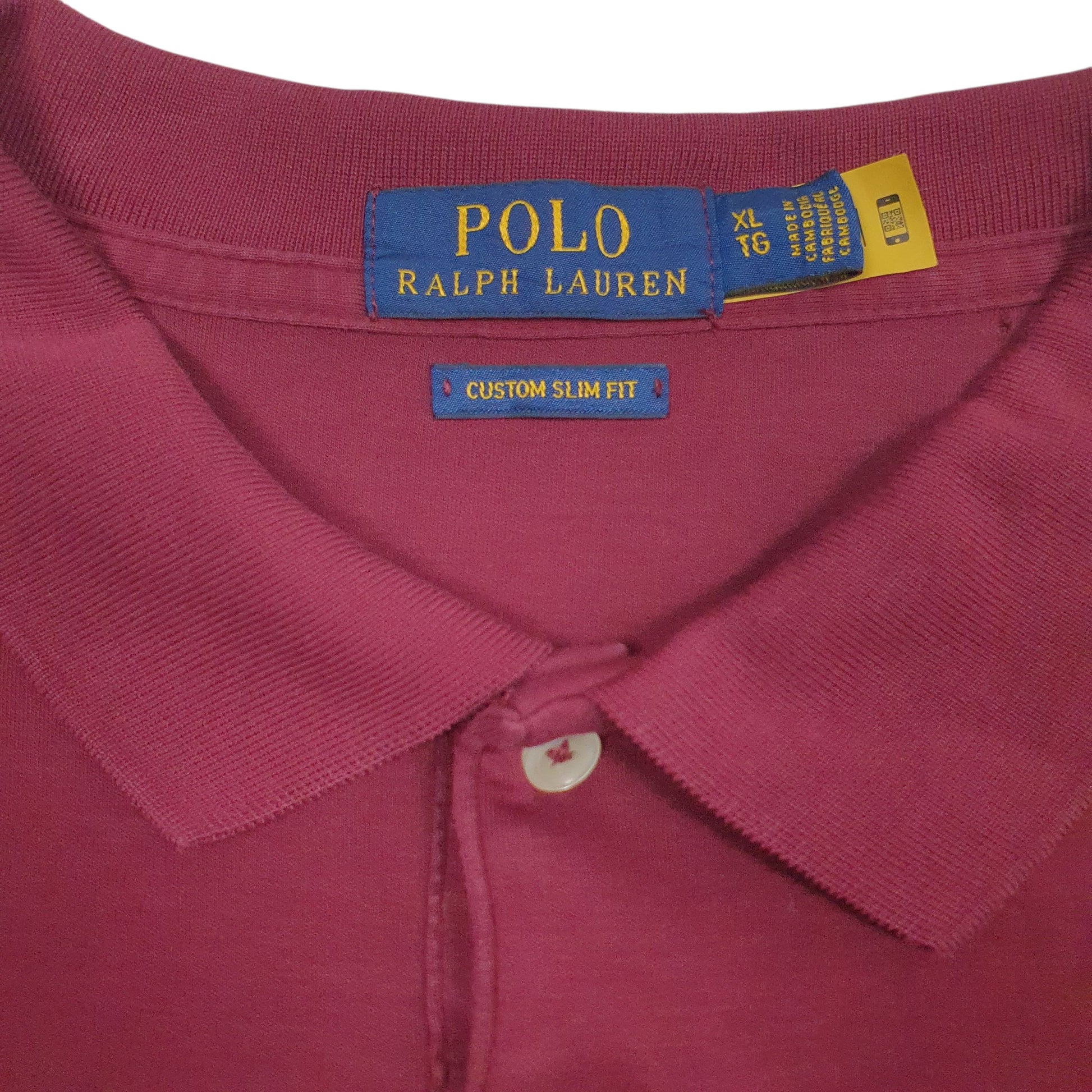 Mens Burgundy Polo Ralph Lauren   Polo Shirt